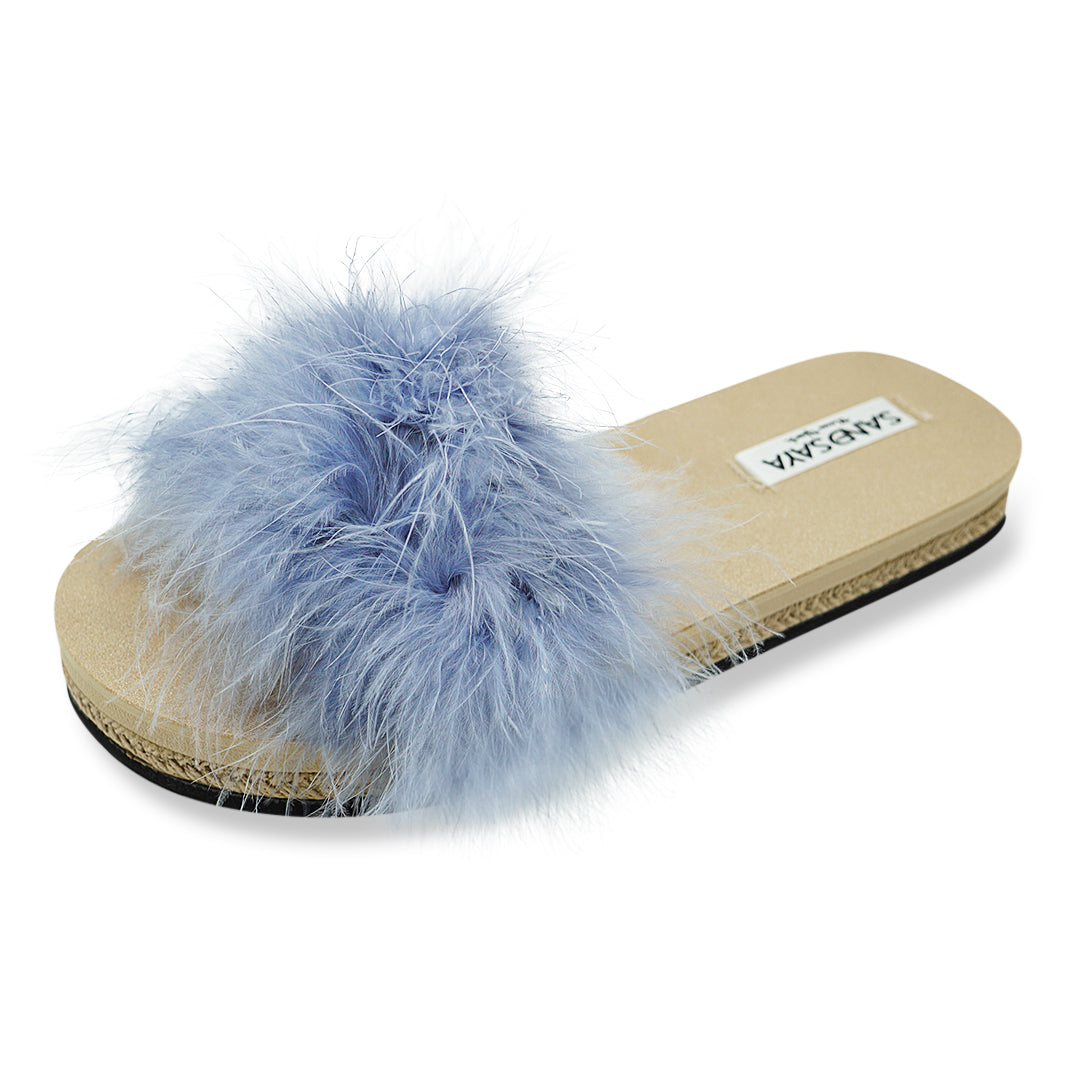 Gray Feather - Espadrille Flat