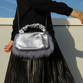 Feather Line Silver Bag – Online Exclusive