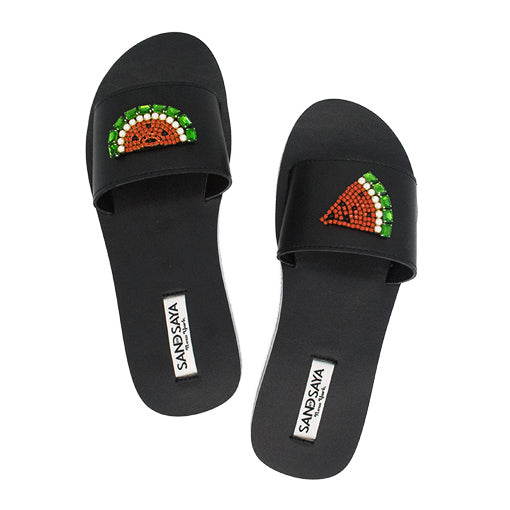 watermelon espadrille flat waterproof