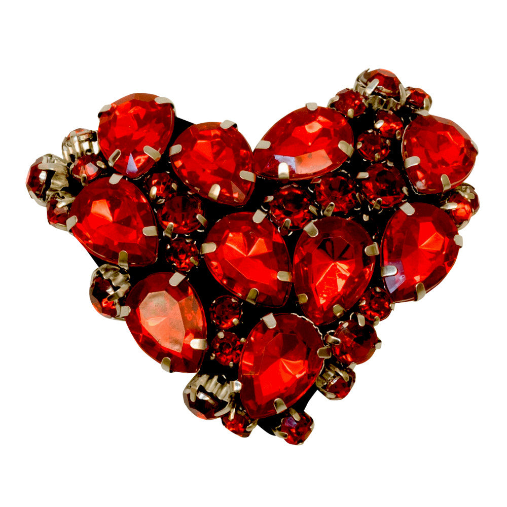 Red crystal heart