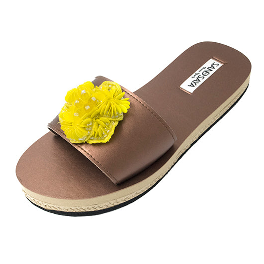 Noho Yellow- Waterproof Espadrilles Flat Sandals - Sand by Saya