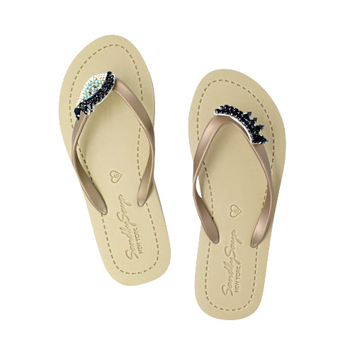 Eyes pop emoji sandal 