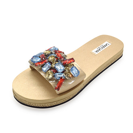 spring red waterproof espadrille flat