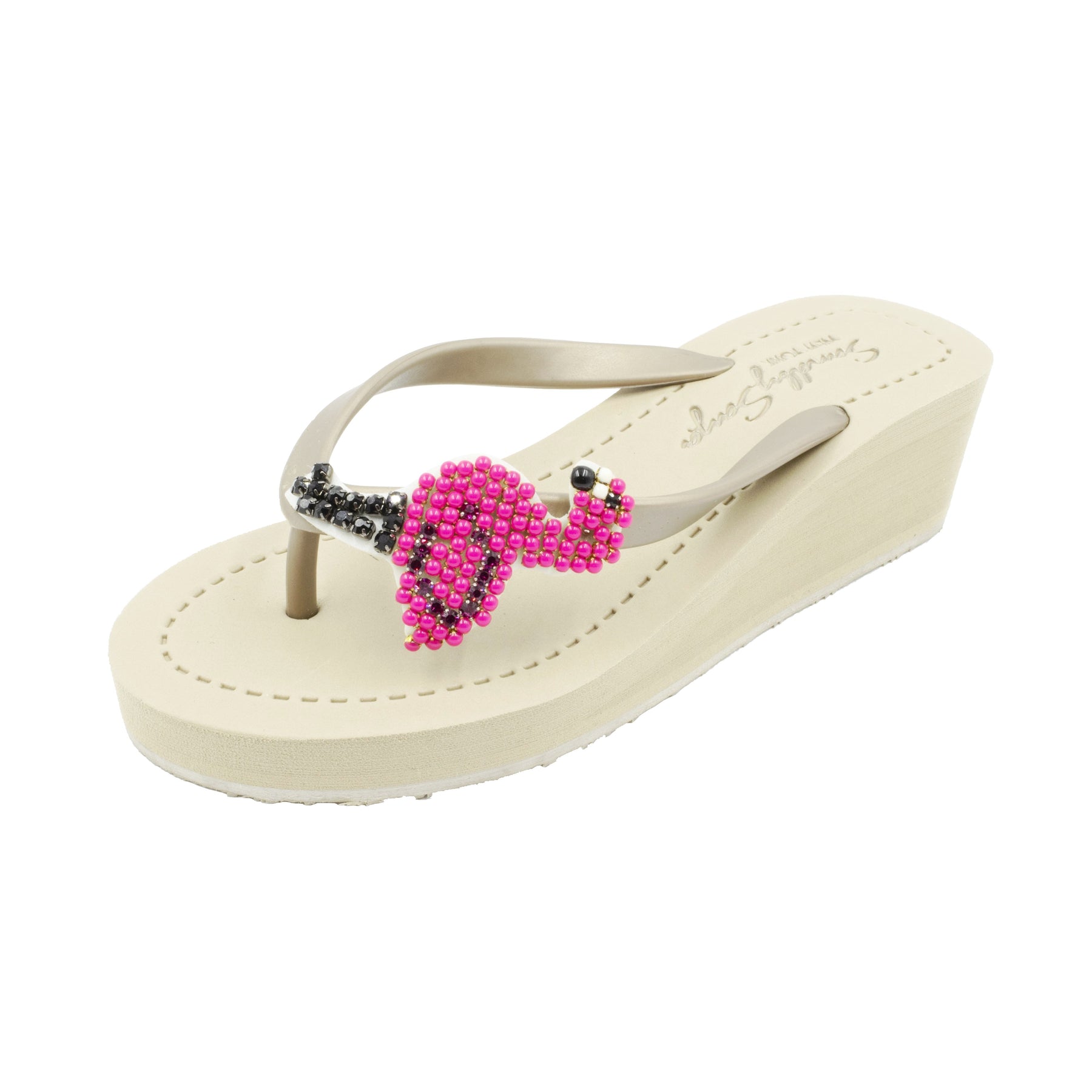 Flamingo - Women's Mid Wedge - Pink, Flamingo