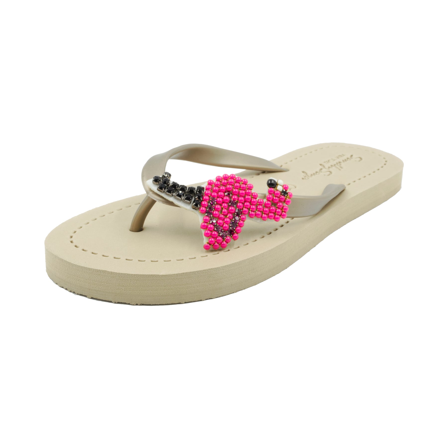 Women's Flat Matte Sandal - Pink, Flamingo