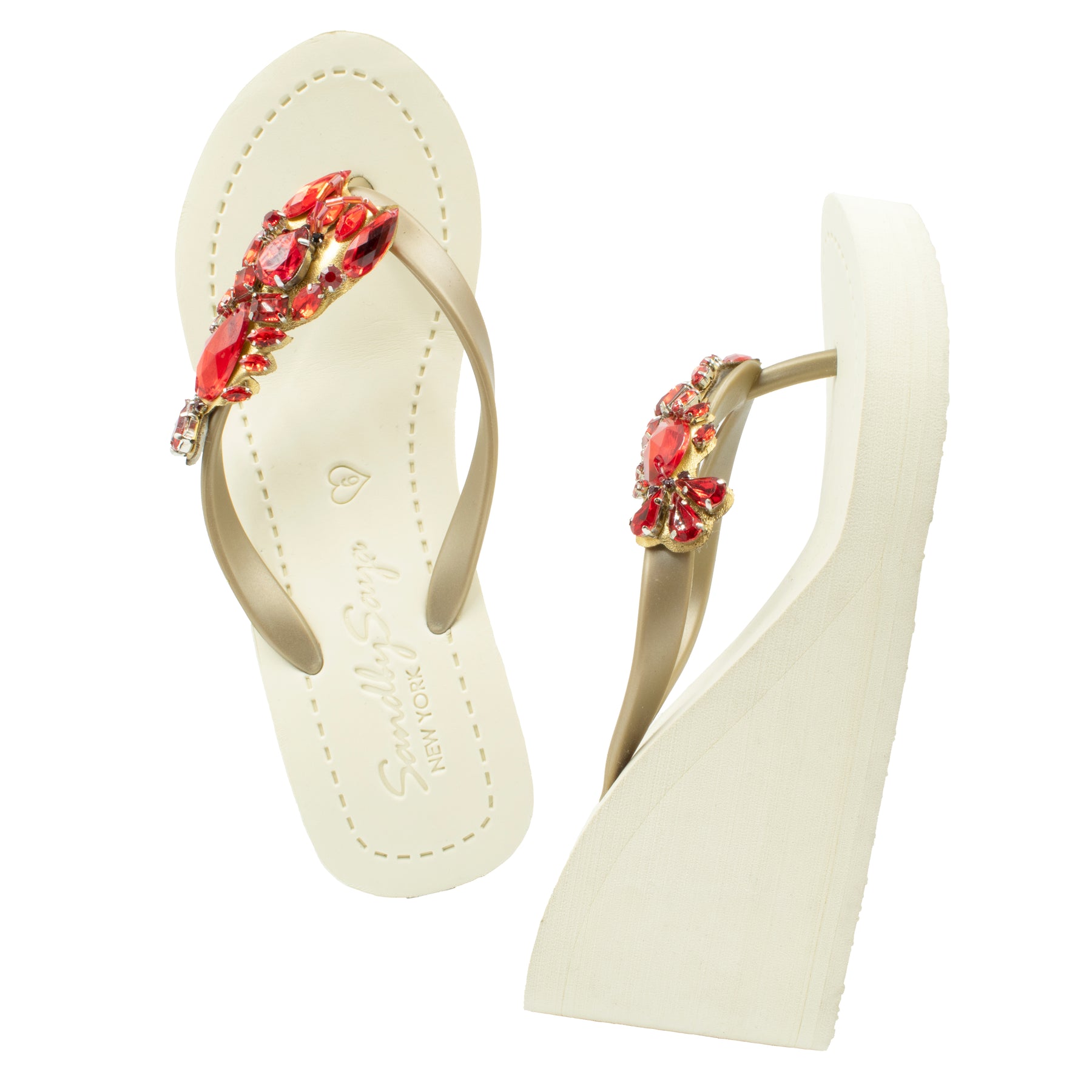 Red lobster pop emoji sandal