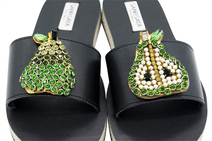 Pear- Waterproof Espadrilles Flat Sandals - Sand by Saya