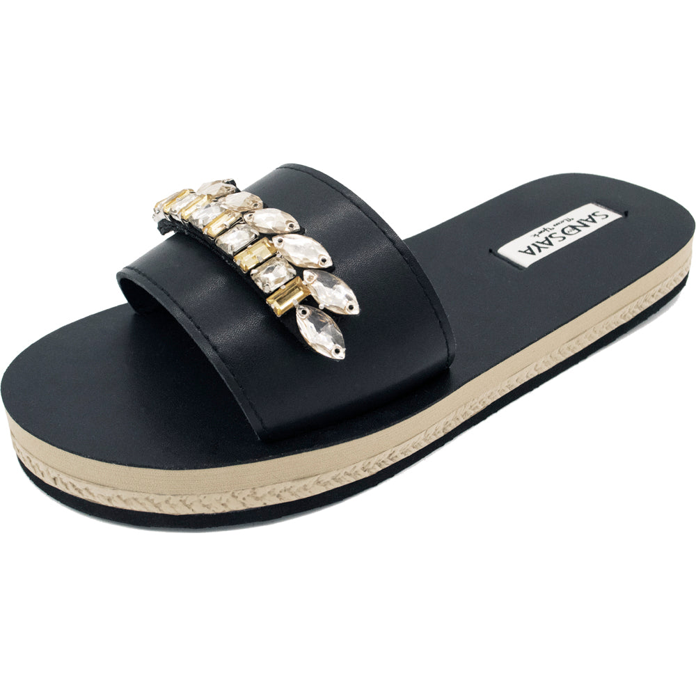 Smith - Waterproof Espadrilles Flat Sandals - Sand by Saya