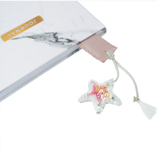 Pink star sequin
