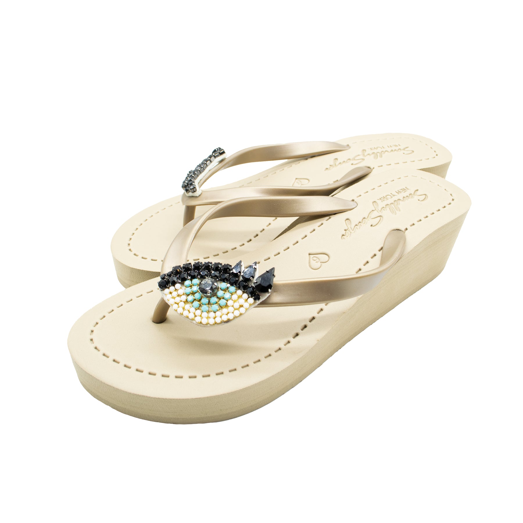 Eyes pop emoji sandal