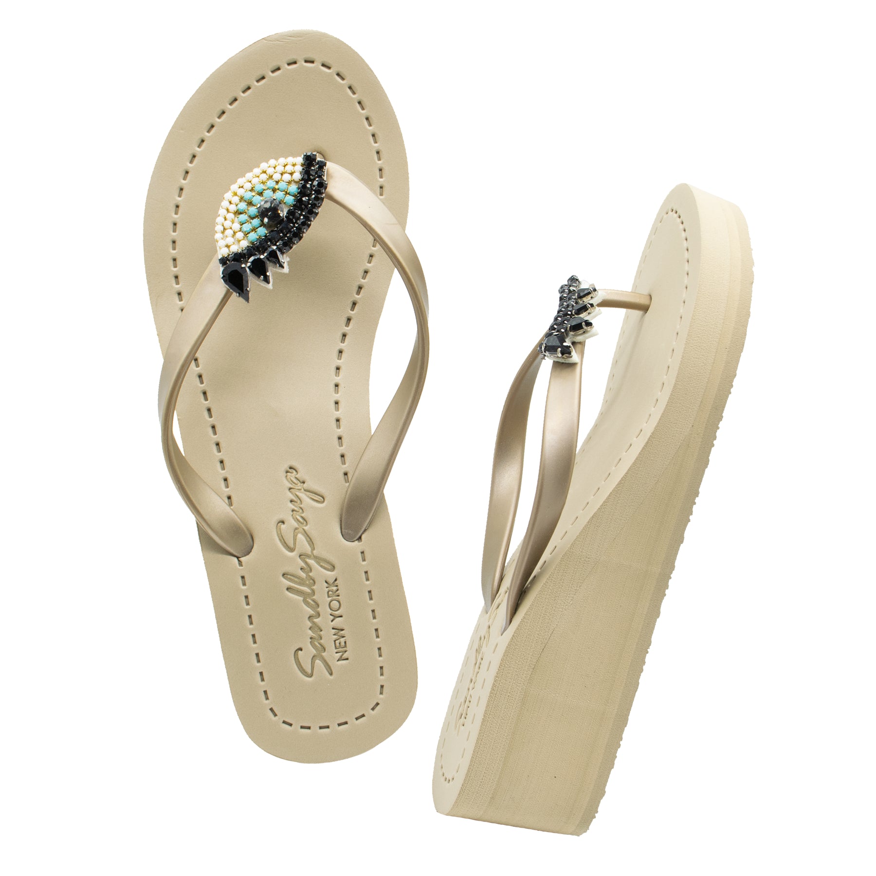 Eyes pop emoji sandal
