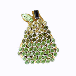 Green and gold pear