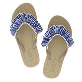Gold Women's flat Sandals with Rockaway, Flip Flops summer
