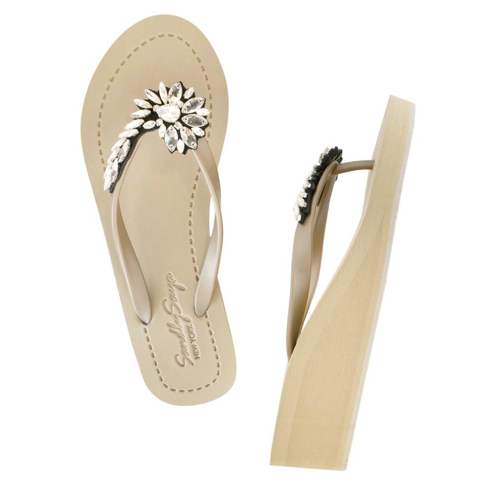 Crystal stones sandal