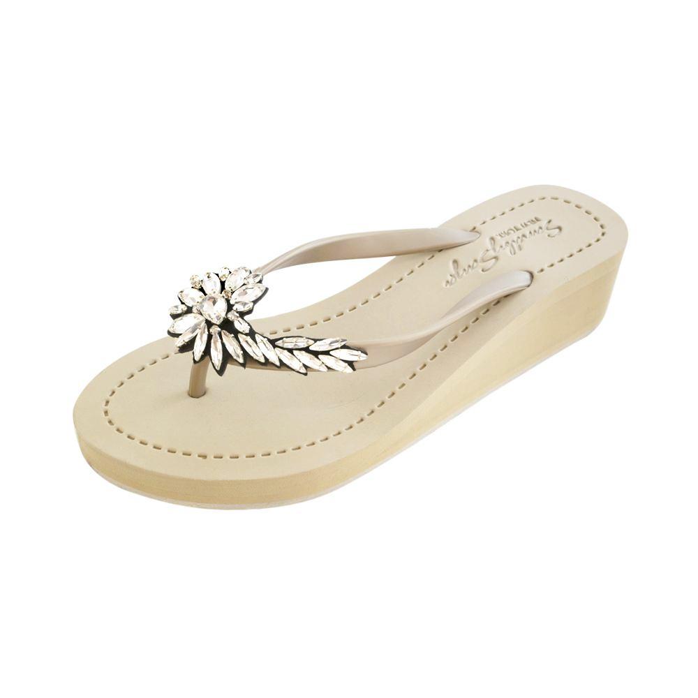 Crystal stones sandal