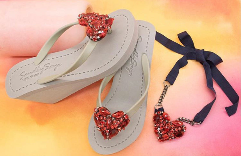 We Have New Videos! ③ High Wedge Beach Sandals