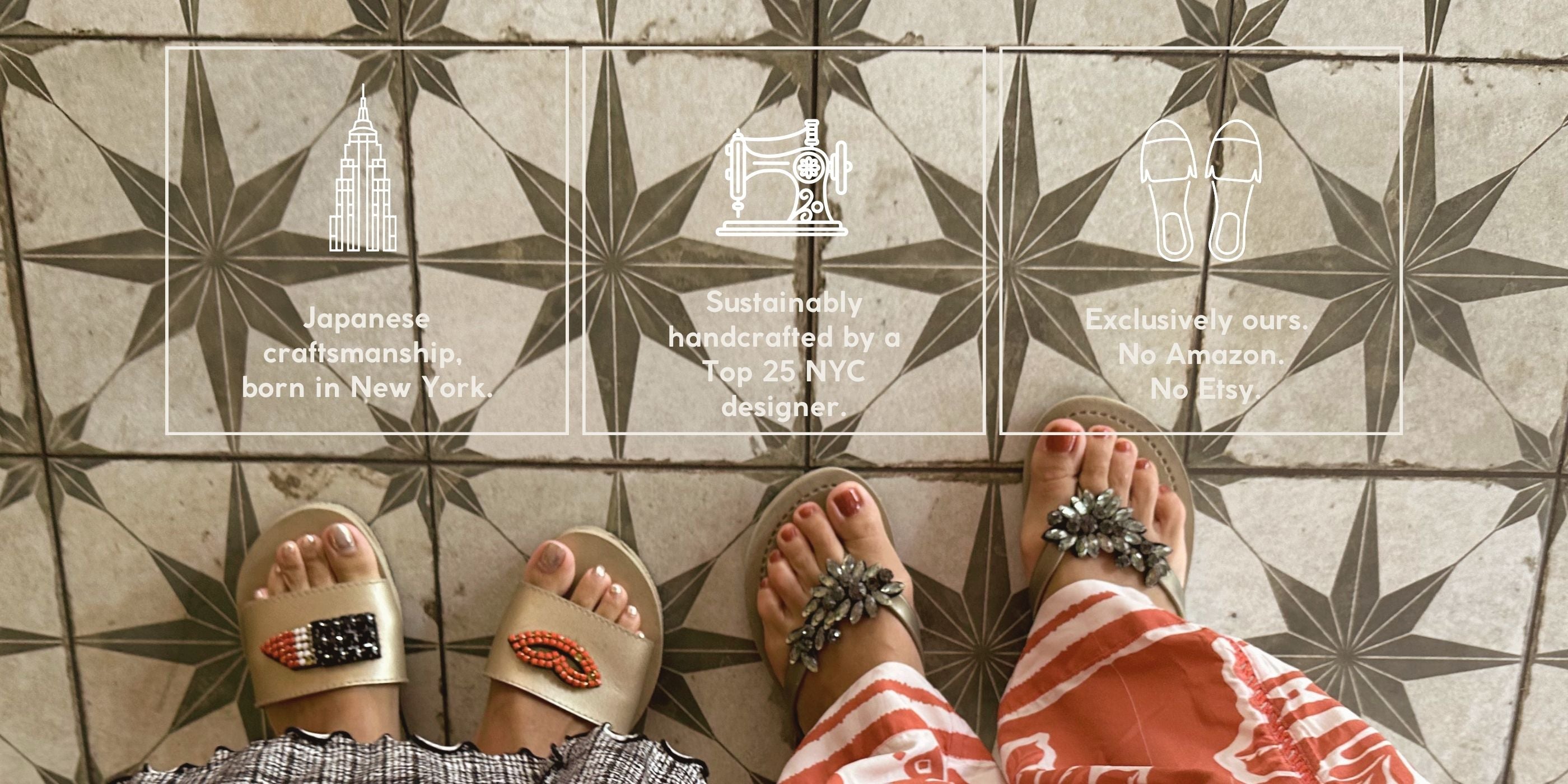 セール!サンドバイサヤSandbySayaリーフビジューサンダルUS7 Sand By Saya NY:Handcrafted sandals & accessories by a Japanese artist