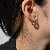 Earrings: Wide 14K Gold Hoop