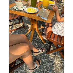 Madison – Waterproof Espadrille Platform Wedge Sandals with Crystal Stones Bow