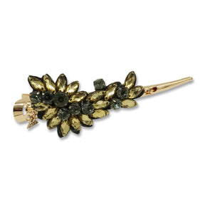 Manhattan Black - Hair Clips -Rhine Stone Embellished Womens Accessories