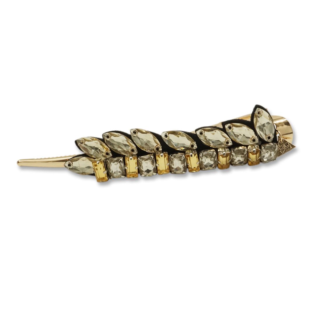 Smith Hair Clips - Gold Rhine Stone Embellished Accessory