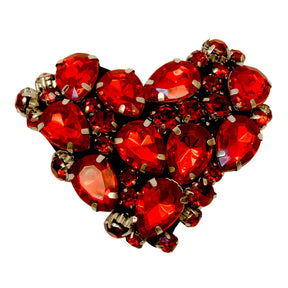 Red heart crystal 