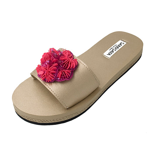 Noho Pink- Waterproof Espadrilles Flat Sandals - Sand by Saya