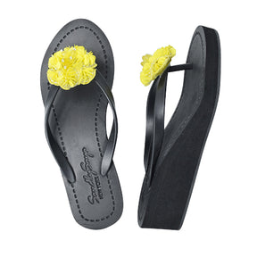 Yellow flower sandal