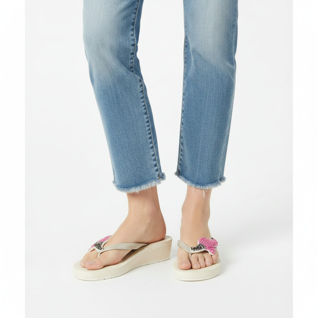 Flamingo - Women's Mid Wedge - Pink, Flamingo