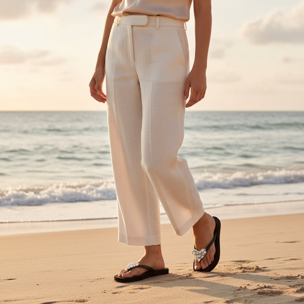 Chelsea Crystal Heart Flat Sandal