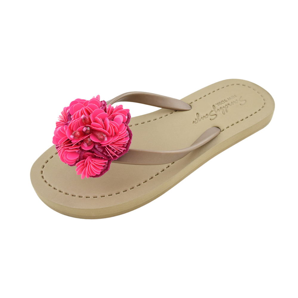 Pink flower sandal