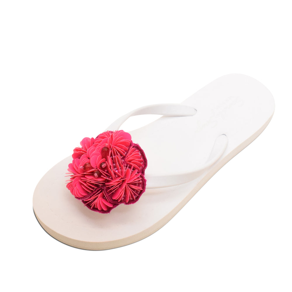 Pink flower sandal