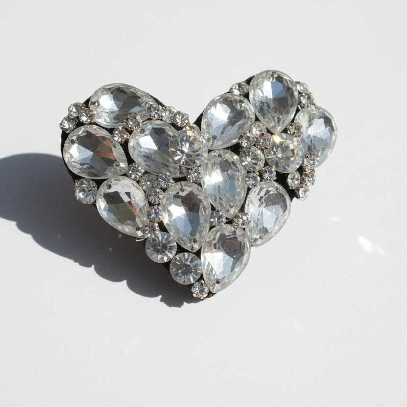Crystal Heart Kids Hair Pin