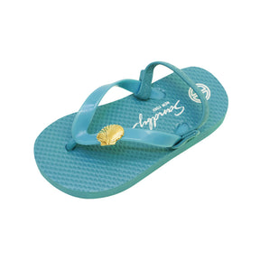 Gold Shell - Baby / Kids Flip Flops Sandal with Studs Charm for Girls