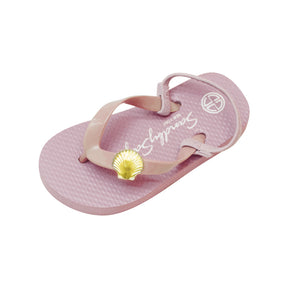 Gold Shell - Baby / Kids Flip Flops Sandal with Studs Charm for Girls