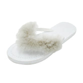 Sheep Fur - Flat Flip Flops Sandal
