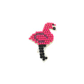 Flamingo- Kids Hair Pin-Pink Rhine Stone Embellished Motifs