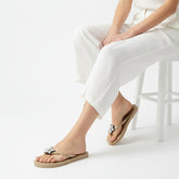 Crystal stone star sandal