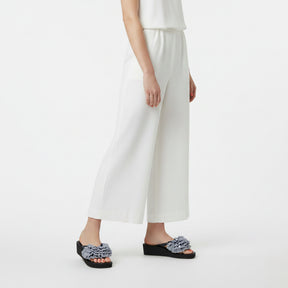 Marine Stripe Ruffle - Triple Rockaway - Women's Mid Wedge Flip Flops
